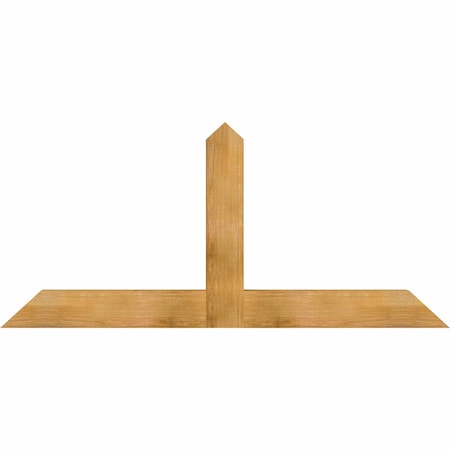 Ekena Millwork Portland Rough Sawn Timber Gable Bracket, Western Red Cedar, 72"W x 33"H x 4"D x 6"F, 11/12 Pitch GBW072X33X0406POR00RWR